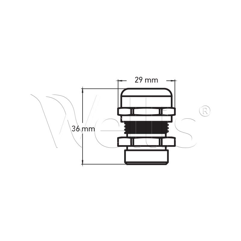 Cable gland PG21 – Bild 3