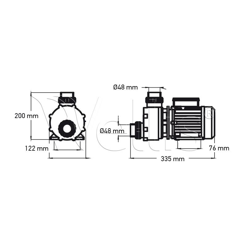 JA50 Umwälzpumpe 370W – Bild 3