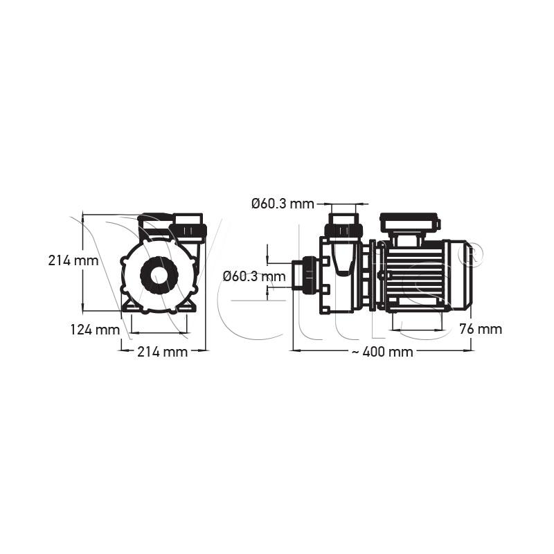 Abwasserpumpe 60Hz, 3 LE – Bild 3