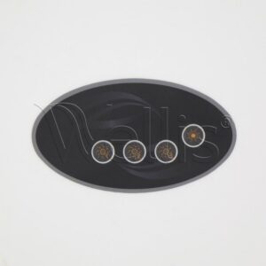 Steueraufkleber AUX-Panel 4 Tasten