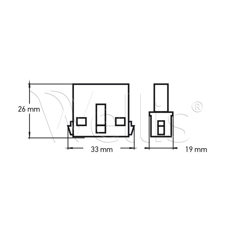Adapter Power connector house 6,35mm 4 P (male) – Bild 3