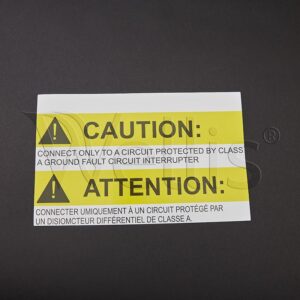 Aufkleber Caution Connect (USA)