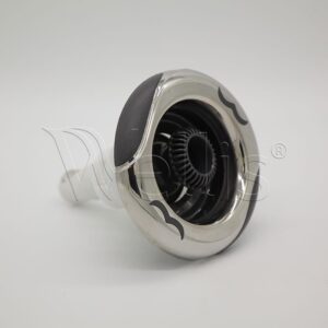 Jet-Einsatz 5″ 1 Loch gerippt dunkelgrau V1