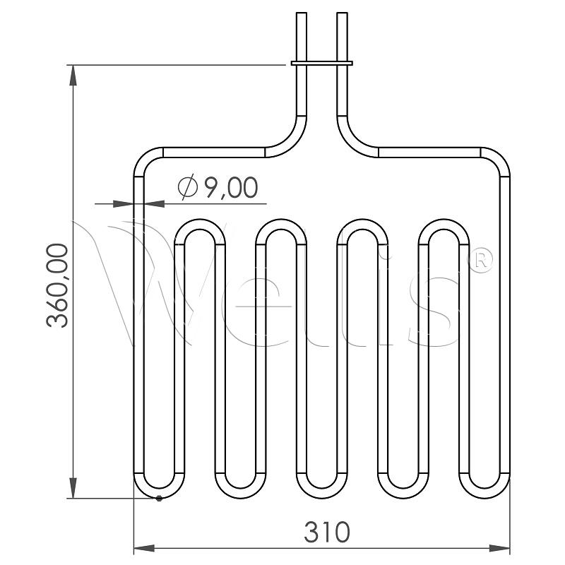Saune Ofen Heizstab 2000W – Bild 3